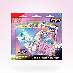 Obrazek: Prismatic Evolutions Tech Sticker Collection: Sylveon - 3x booster + samolepky a promo karta